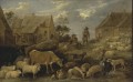 Teniers David II Paisaje con un pastor y un rebaño